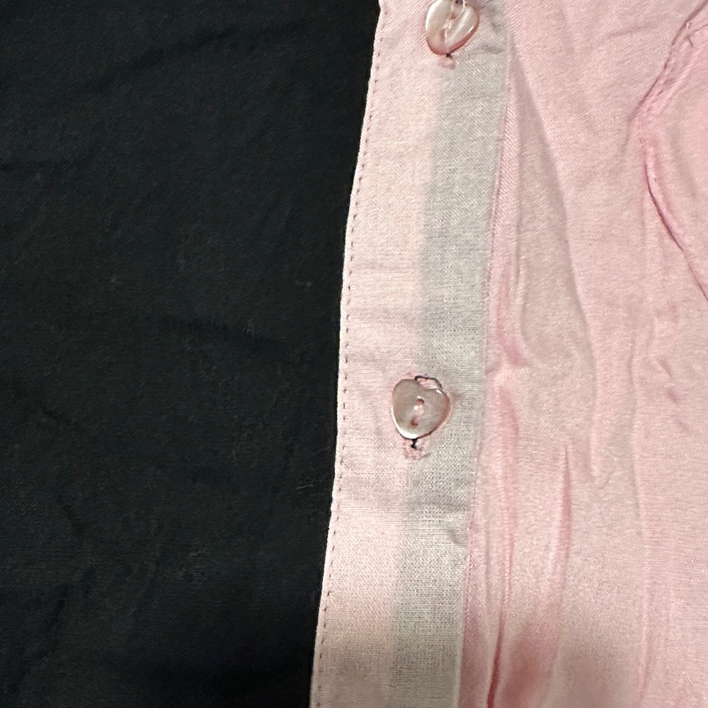 Hot Topic Two-Tone Black and Pink Shirt - Picture 2 of 5